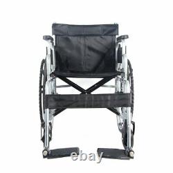 Ultra Lightweight Folding Self-Propelled Travel Wheelchair Portable WithLap Belt