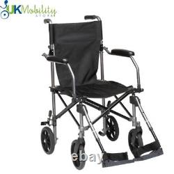 Ultra Lightweight Folding Travel Mobility Attendant Transit Wheelchair in a Bag