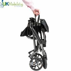 Ultra Lightweight Folding Travel Mobility Attendant Transit Wheelchair in a Bag