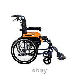 Ultra Lightweight Manual Wheelchair Folding Aluminium Transit Self Propelled New