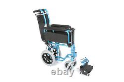 Ultra Lightweight Transit wheelchair with attendant brakes 8KG carry weight