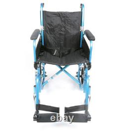 Ultra Lightweight Transit wheelchair with attendant brakes 8KG carry weight