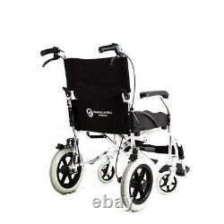 Ultra lightweight Aluminium Travel Wheelchair Fully Folding Portable UK Seller