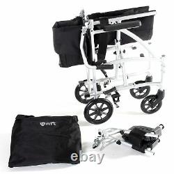Ultralight Swift Lightweight Folding Travel Chair Wheelchair with Bag