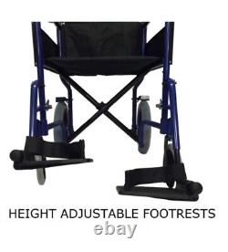 Wheel Chair Light Weight folding travel Wheelchair in a bag with brakes ECTR04