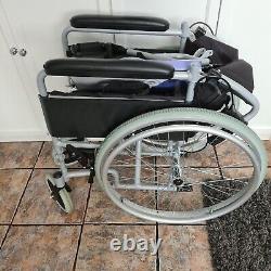 Wheelchair, Lightweight, Pushable or Self Propelled, Folds with removable wheels