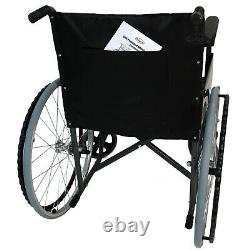 Wheelchair Self Propelled Folding Lightweight Easy Use Armrest Footrest Brake