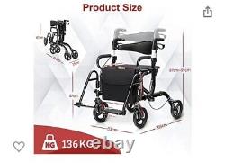 Wheelchair and Rollator With Storage