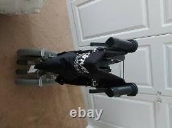 Wheelchair as new. Never used. Black, lightweight. Easy to fold to go in car boot