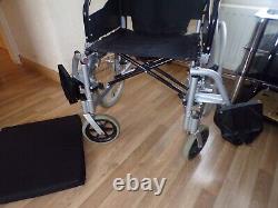 Wheeltec Self Propelled Wheel Chair Quick Release Wheels & Padded Seat 19 Inch
