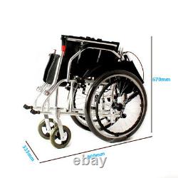 Wheelwing Self Propelled Aluminium Travel Wheelchair Lightweight Fully Folded