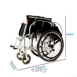 Wheelwing Ultra Lightweight Folding Aluminium Transit Self Propelled Wheelchair