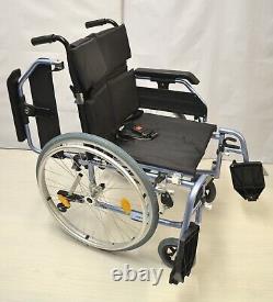 Wide Self Propel Wheelchair with Left Elevating Legrest Crash Tested 20 Seat
