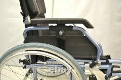 Wide Self Propel Wheelchair with Left Elevating Legrest Crash Tested 20 Seat