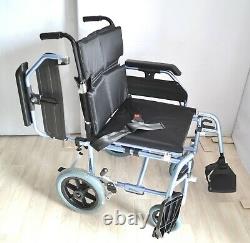 Wide Transit Wheelchair Aktiv X3 Pro Folding Crash Tested 20 Seat Width