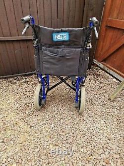 Zetec Lite Folding Transit Mobility Wheelchair With Brakes